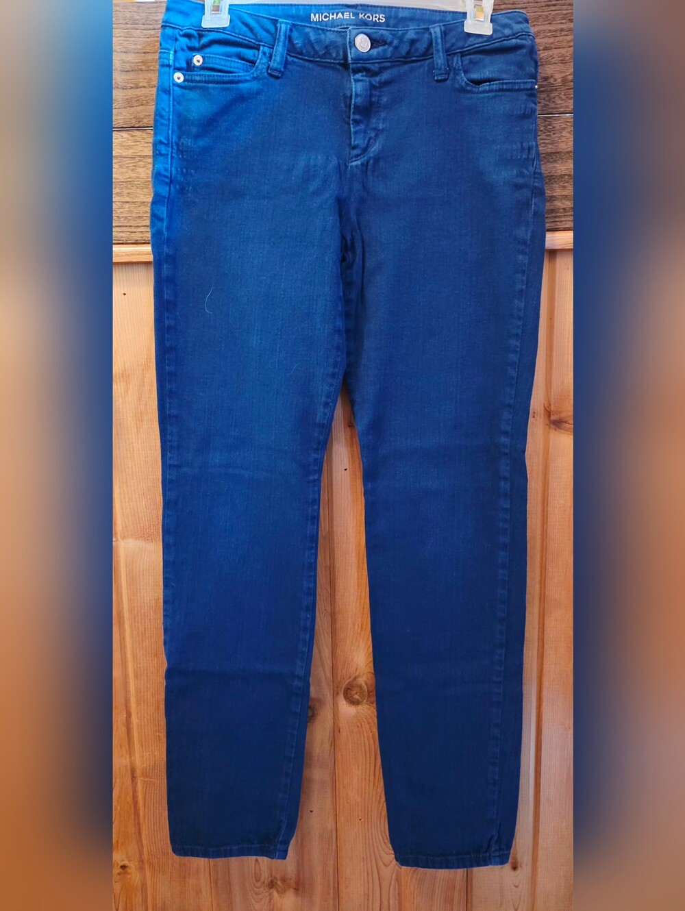 Michael Kors Navy Slim Straight Jeans